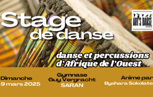 Dimanche 9 mars 2025 - Stage de danse africaine avec Byshara Sokolate